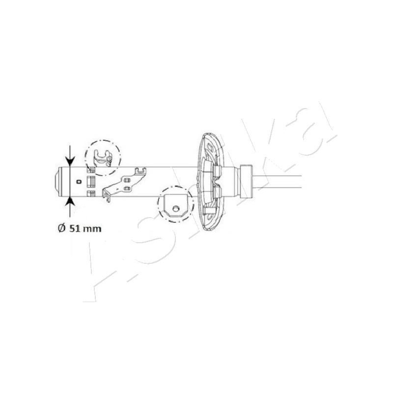 ASHIKA Ammortizzatore MA-01130