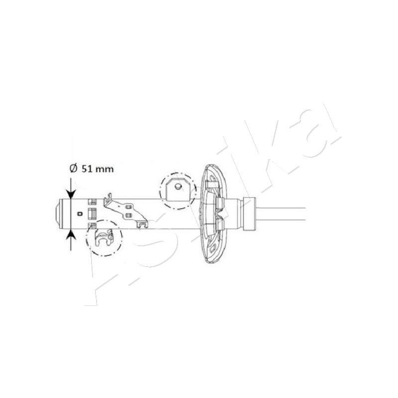 ASHIKA Ammortizzatore MA-01131