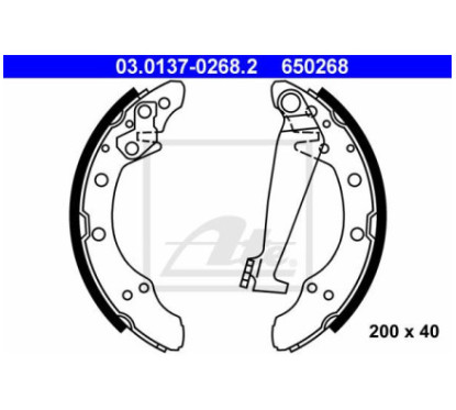 Ate Kit Ganasce Freno 03.0137-0268.2