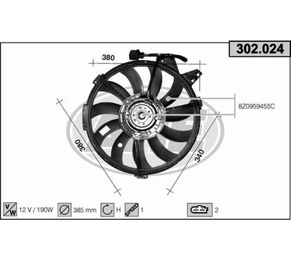 Ahe Elettroventole 302.024 per ripristinare il corretto funzionamento del componente