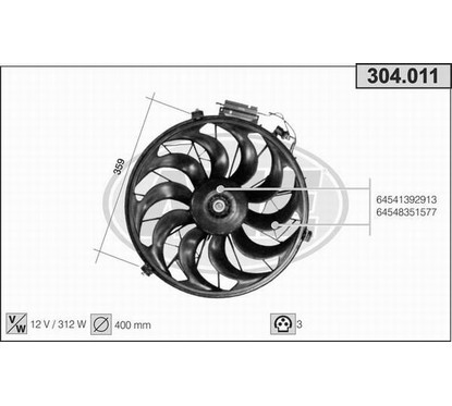 Ahe Elettroventole 304.011 per ripristinare il corretto funzionamento del componente