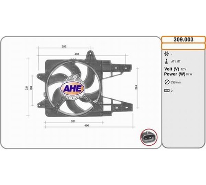 Ahe Elettroventole 309.003 per ripristinare il corretto funzionamento del componente