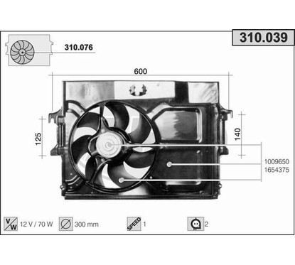 Ahe Elettroventole 310.039 per ripristinare il corretto funzionamento del componente
