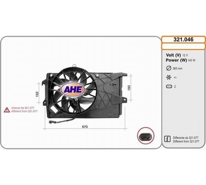 Ahe Elettroventole 321.046 per ripristinare il corretto funzionamento del componente
