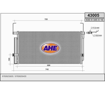 Ahe Condensatore 43005 per ripristinare il corretto funzionamento del componente