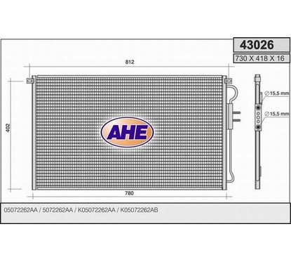 Ahe Condensatore 43026 per ripristinare il corretto funzionamento del componente