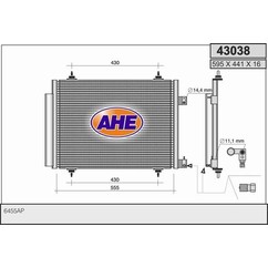 Ahe Condensatore 43038 per ripristinare il corretto funzionamento del componente