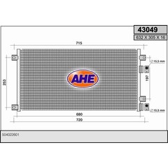 Ahe Condensatore Iveco Daily S2000D/Td 43049