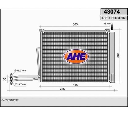 Ahe Condensatore Mini One Diesel 43074