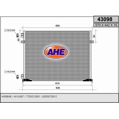 Ahe Condensatore 43098 per ripristinare il corretto funzionamento del componente