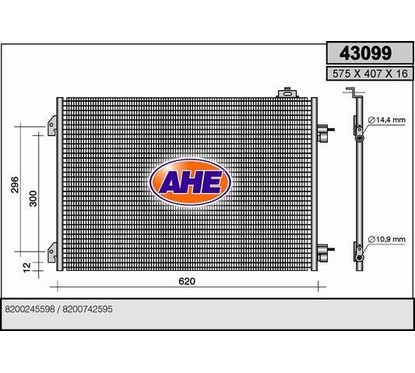 Ahe Condensatore 43099 per ripristinare il corretto funzionamento del componente