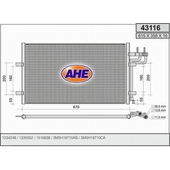 Ahe Condensatore Ford Focus Ii 1.4-1.6-1.6Tdci 43116