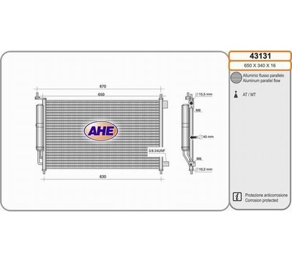 Ahe Condensatore 43131 per ripristinare il corretto funzionamento del componente