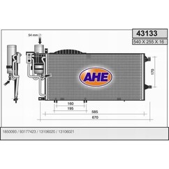 Ahe Condensatore Corsa C .3 Cdti 43133