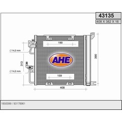 Ahe Cond. Opel Astra H 43135 per ripristinare il corretto funzionamento del componente