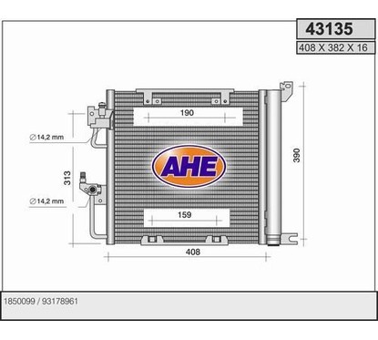 Ahe Cond. Opel Astra H 43135 per ripristinare il corretto funzionamento del componente