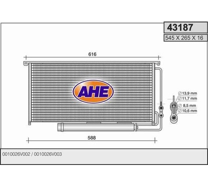 Ahe Condensatore 43187 per ripristinare il corretto funzionamento del componente