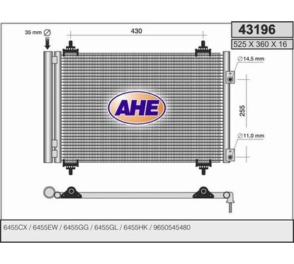 Ahe Condensatore C1-C4 Diesel 43196