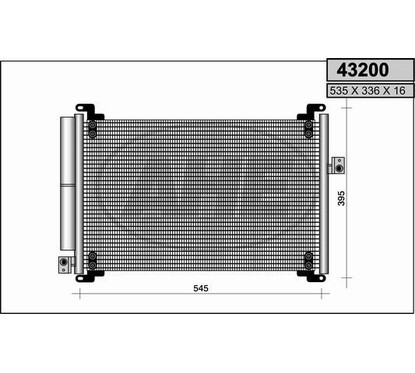 Ahe Condensatore Fiat Multipla 1.6 16V 08.04- 43200
