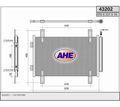 Ahe Condensatore Ducato Iii 2.0I-2.2Jtd -2.3Jtd 43202