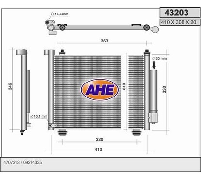 Ahe Condensatore 43203 per ripristinare il corretto funzionamento del componente