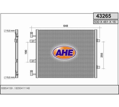 Ahe Condensatore 43265 per ripristinare il corretto funzionamento del componente