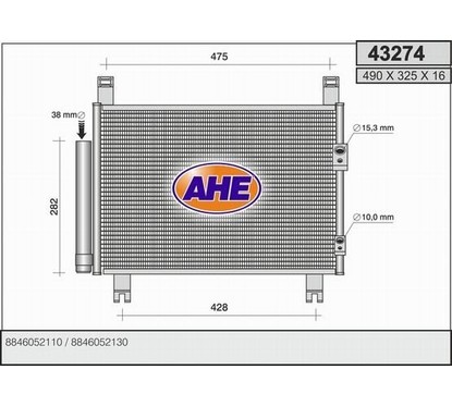 Ahe Condensatore Toyoya Yaris 06 1.0 43274