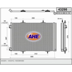 Ahe Condensatore Citroen C3 1.6Hdi 16V 43298