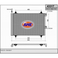 Ahe Condensatore Berlingo 1.6Hdi 43317