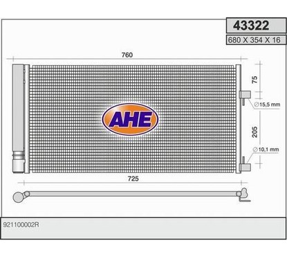 Ahe Condensatore 43322 per ripristinare il corretto funzionamento del componente