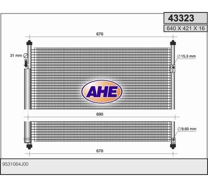 Ahe Condensatore 43323 per ripristinare il corretto funzionamento del componente
