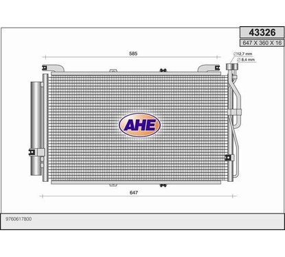 Ahe Condensatore 43326 per ripristinare il corretto funzionamento del componente