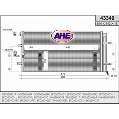 Ahe Condensatore A4 Iv-A4 1.8Tfsi-2.0Tdi 43349