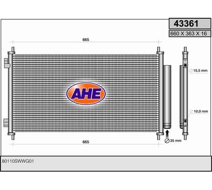 Ahe Condensatore 43361 per ripristinare il corretto funzionamento del componente