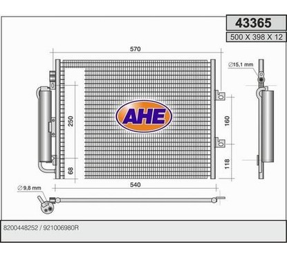 Ahe Condensatore 43365 per ripristinare il corretto funzionamento del componente