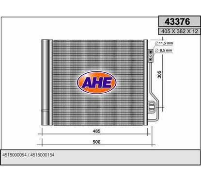 Ahe Condensatore 43376 per ripristinare il corretto funzionamento del componente