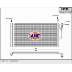 Ahe Condensatore Mini Cooper 2006 43388