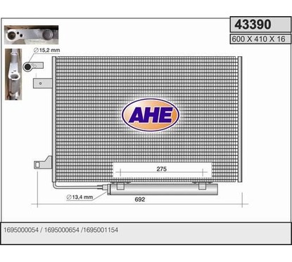 Ahe Condensatore 43390 per ripristinare il corretto funzionamento del componente