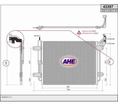 Ahe Condensatore 43397 per ripristinare il corretto funzionamento del componente
