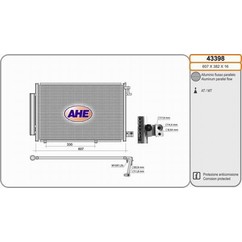 Ahe Condensatore Fiesta Vi 2008 43398