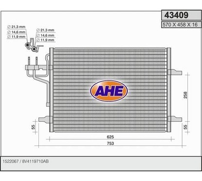 Ahe Condensatore 43409 per ripristinare il corretto funzionamento del componente