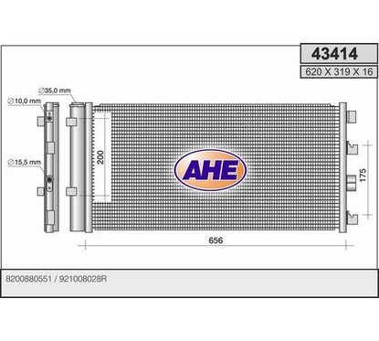 Ahe Condensatore 43414 per ripristinare il corretto funzionamento del componente