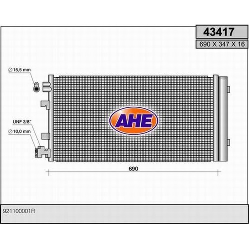 Ahe Condensatore Rn Megane Iii 43417