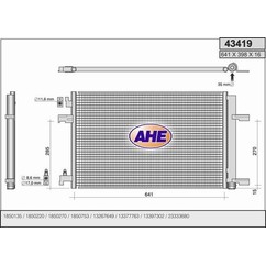 Ahe Cond. Opel Astra J 1.7Cdti-2.0 Cdti 09- 43419 per ripristinare il corretto funzionamento del componente