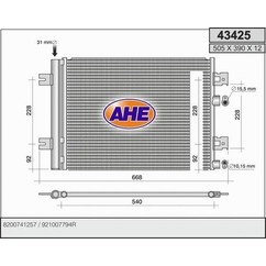 Ahe Condensatore 43425 per ripristinare il corretto funzionamento del componente