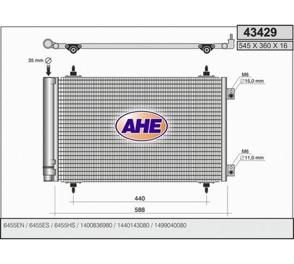 Ahe Condensatore 43429 per ripristinare il corretto funzionamento del componente