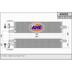 Ahe Condensatore 43433 per ripristinare il corretto funzionamento del componente