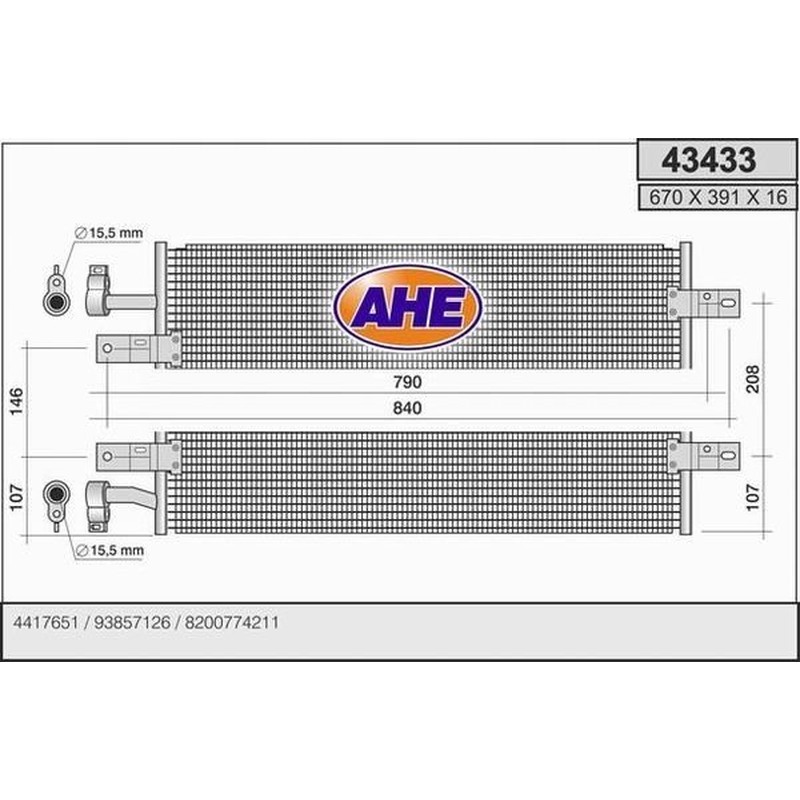 Ahe Condensatore 43433