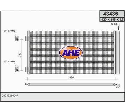 Ahe Condensatore 43436 per ripristinare il corretto funzionamento del componente