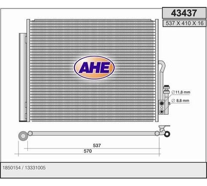 Ahe Condensatore 43437 per ripristinare il corretto funzionamento del componente